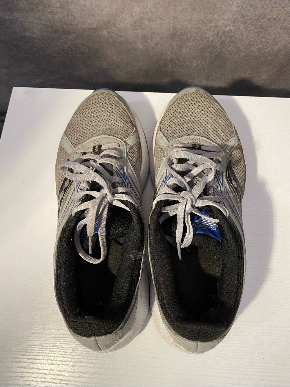 Saucony Cohesion 14 Men’s Running Shoes Gray Blue Size 10.5 Athletic Sneakers - Picture 6 of 10